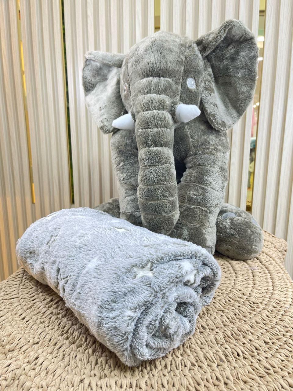 Miniatura 2 de ELEFANTE 60CMPELUCHE CON COBIJA LUMINOSA